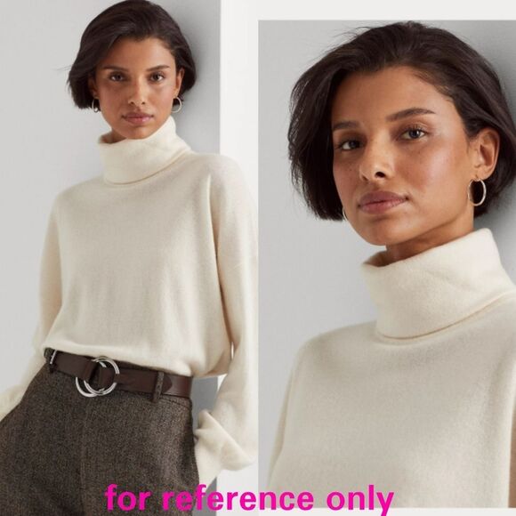 NWT|Lauren Ralph Lauren 100% Cashmere Turtleneck Sweater, XS - Picture 2 of 11